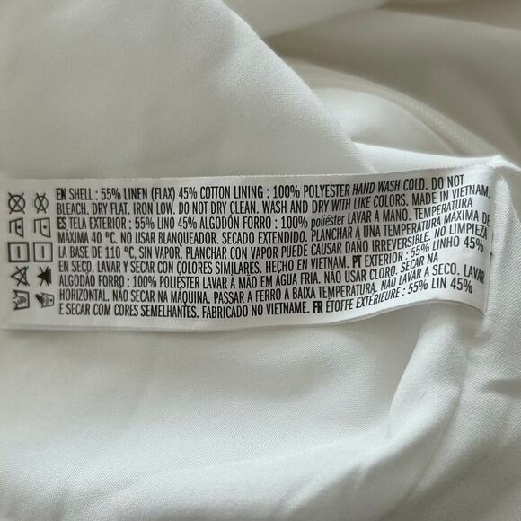 Forever 21 Women Sleeveless Linen Cotton Mini Dress Beach Vacation Summer Small - Picture 6 of 9